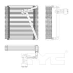 TYC 97109 A/C Evaporator Core - Front - view 2