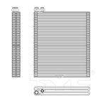TYC 97135 A/C Evaporator Core - Front - view 4