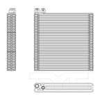 TYC 97146 A/C Evaporator Core - Front - view 4
