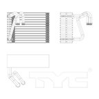 TYC 97147 A/C Evaporator Core - Rear - view 2