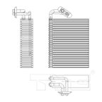 TYC 97168 A/C Evaporator Core - view 4