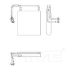 TYC 97170 A/C Evaporator Core - view 2