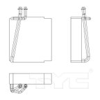 TYC 97181 A/C Evaporator Core - view 4