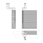 TYC 97185 A/C Evaporator Core - Front - view 2
