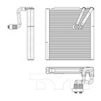 TYC 97186 A/C Evaporator Core - view 4