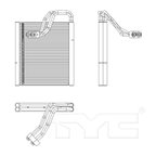 TYC 97195 A/C Evaporator Core - view 4