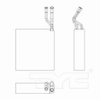 TYC 97223 A/C Evaporator Core - view 2
