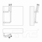 TYC 97234 A/C Evaporator Core - Front - view 4