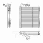 TYC 97238 A/C Evaporator Core - Front - view 4