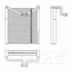 TYC 97239 A/C Evaporator Core - view 4