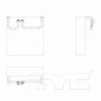TYC 97243 A/C Evaporator Core - view 4