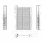 TYC 97244 A/C Evaporator Core - view 4