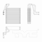 TYC 97248 A/C Evaporator Core - view 4