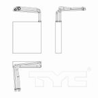 TYC 97255 A/C Evaporator Core - view 2
