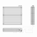 TYC 97258 A/C Evaporator Core - view 4