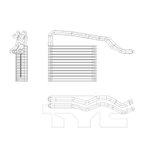 TYC 97268 A/C Evaporator Core - Rear - view 4
