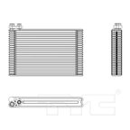 TYC 97270 A/C Evaporator Core - Rear - view 4