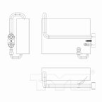 TYC 97271 A/C Evaporator Core - Rear - view 4