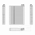 TYC 97273 A/C Evaporator Core - Front - view 4