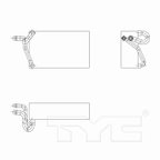 TYC 97276 A/C Evaporator Core - Rear - view 4
