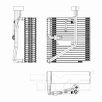 TYC 97278 A/C Evaporator Core - Front - view 4