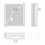 TYC 97281 A/C Evaporator Core - view 4