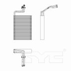 TYC 97283 A/C Evaporator Core - Front - view 4