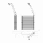 TYC 97292 A/C Evaporator Core - Front - view 4