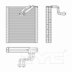 TYC 97296 A/C Evaporator Core - Front - view 4