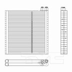 TYC 97298 A/C Evaporator Core - view 4