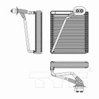 TYC 97304 A/C Evaporator Core - view 4