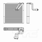 TYC 97305 A/C Evaporator Core - view 4