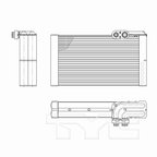 TYC 97308 A/C Evaporator Core - Rear - view 4