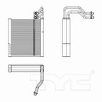TYC 97311 A/C Evaporator Core - view 4