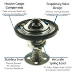 Motorad 5456-187 Engine Coolant Thermostat - view 1