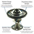 Motorad 5456-187 Engine Coolant Thermostat - view 2