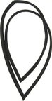 URO 1136700139 Side Window Seal - Left - view 1