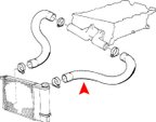 URO 11531721708 Radiator Coolant Hose - Upper - view 2