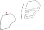URO 1167300178 Door Seal - Rear Left - view 2