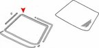 URO 1236700139 Windshield Seal - Front - view 2