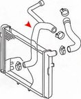 URO 2015016682 Radiator Coolant Hose - Lower - view 2