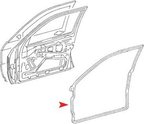 URO 2017200678 Door Seal - Front Right - view 2
