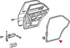 URO 2017300878 Door Seal - Rear Right - view 2