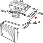 URO 4964789 Radiator Coolant Hose - Upper - view 5