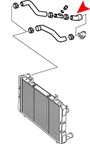 URO 7546161 Radiator Coolant Hose - Upper Front - view 2