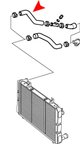 URO 7546179 Radiator Coolant Hose - Upper Rear - view 5
