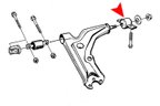 URO 8965253 Suspension Control Arm Bushing - Front Rearward - view 2