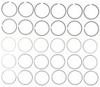 Mahle 41696CP Engine Piston Ring Set - view 2