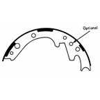 Wagner Brake Z329R Drum Brake Shoe - Front or Rear - view 3