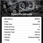 WAI 11728N Alternator - view 7